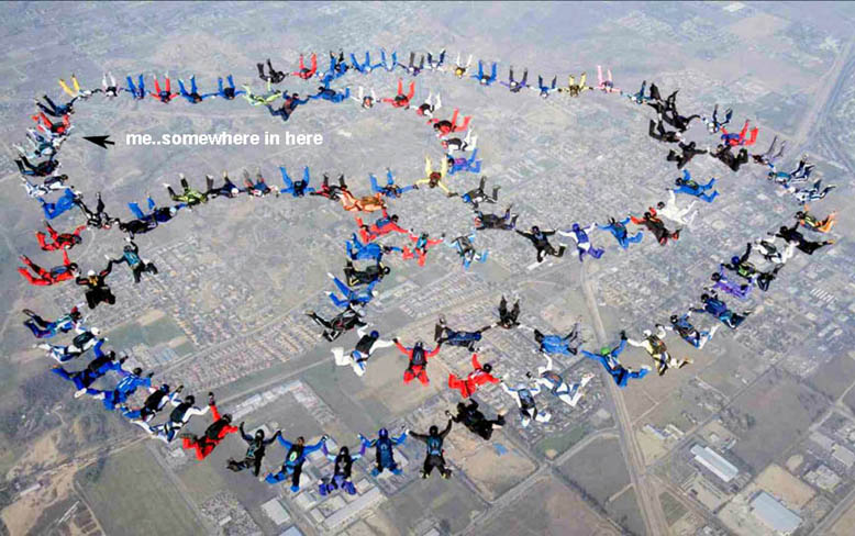 skydiving formation